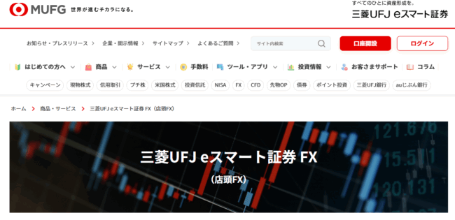 三菱UFJ eスマート証券 FX