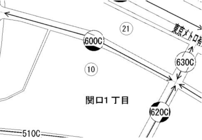 そちら側の土地には評価が該当しない