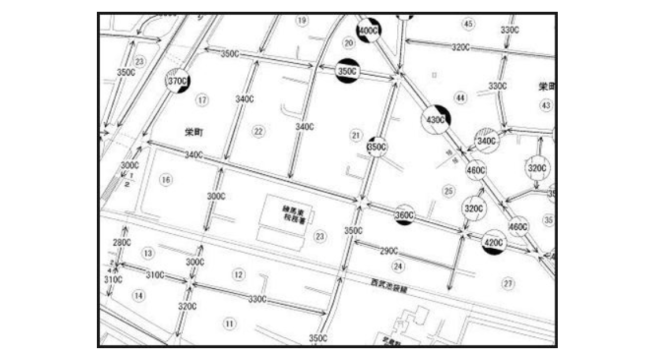 財政評価基準書　路線価図・評価倍率表 　地図