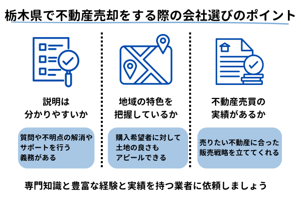 栃木県で不動産売却をする際の会社選びのポイント