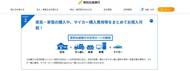第四北越銀行住宅ローン