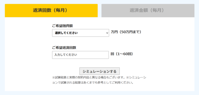 スカイオフィスの返済シミュレーション(公式HPより)