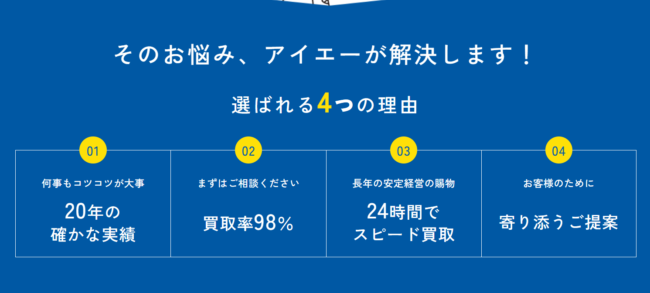 株式会社アイエーの4つの強み
