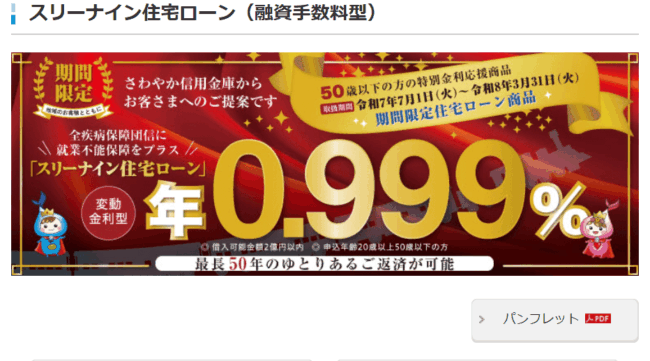 さわやか信用金庫住宅ローン【審査が甘い信用金庫住宅ローン4】