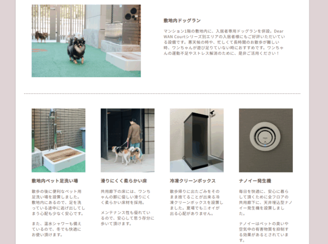 DearWANCourt品川 共用部の特徴