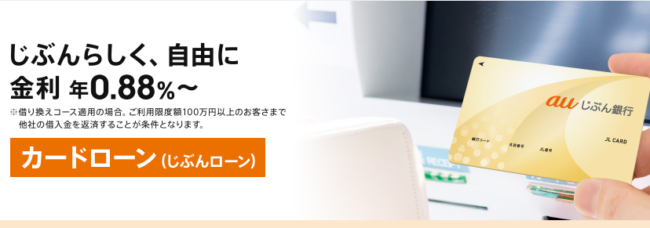 auじぶん銀行カードローン