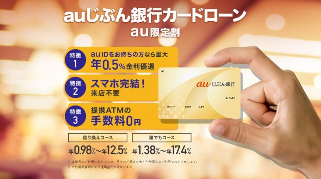 auじぶん銀行カードローン(借り換えコース)