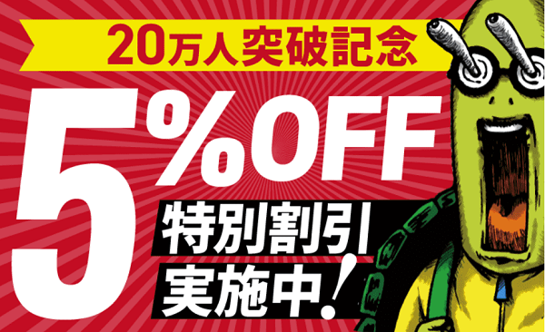 アガルート-会員数20万人突破記念クーポン