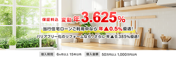 ネットDEリフォームローン