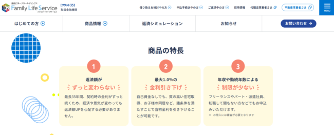 ファミリーライフサービス「フラット35」