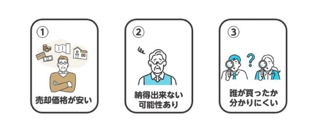 不動産買取のデメリット