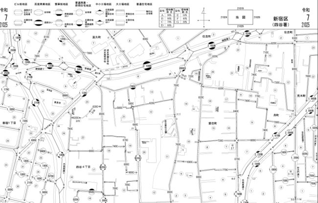 令和7年 財産評価基準書路線価図・評価倍率表