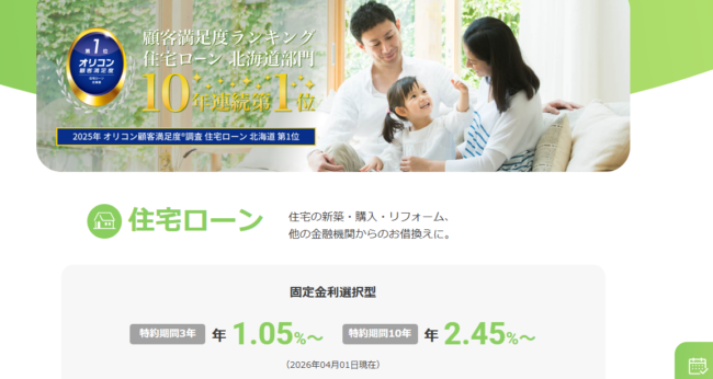 北海道銀行 道銀住宅ローン