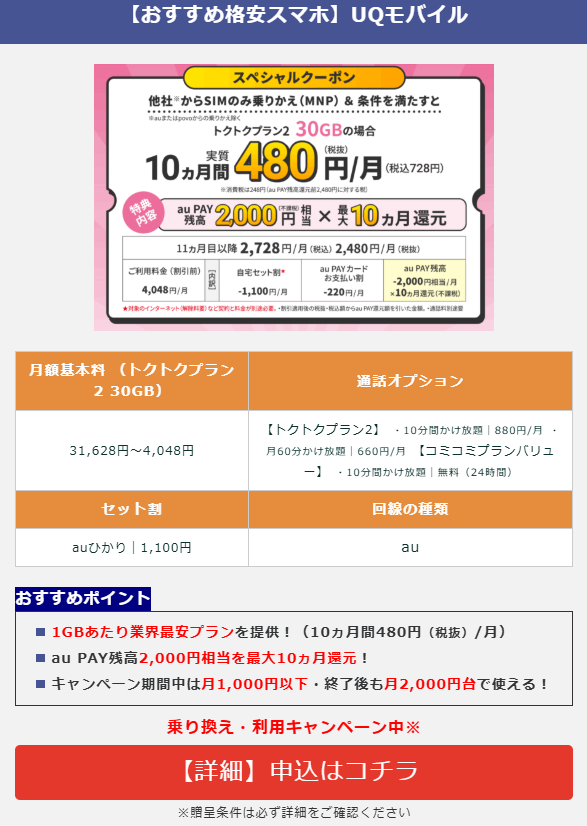 格安SIM【詳細】