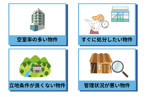 業者買取がおすすめなオーナーチェンジ物件の特徴【図解】
