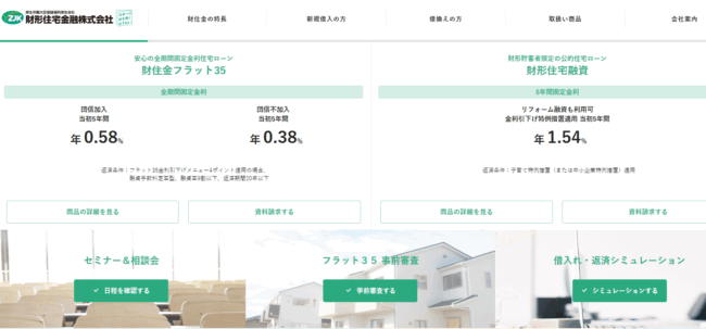 財形住宅金融住宅ローン「財住金フラット35」