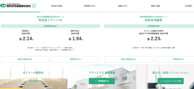 財形住宅金融住宅ローン「財住金フラット35」