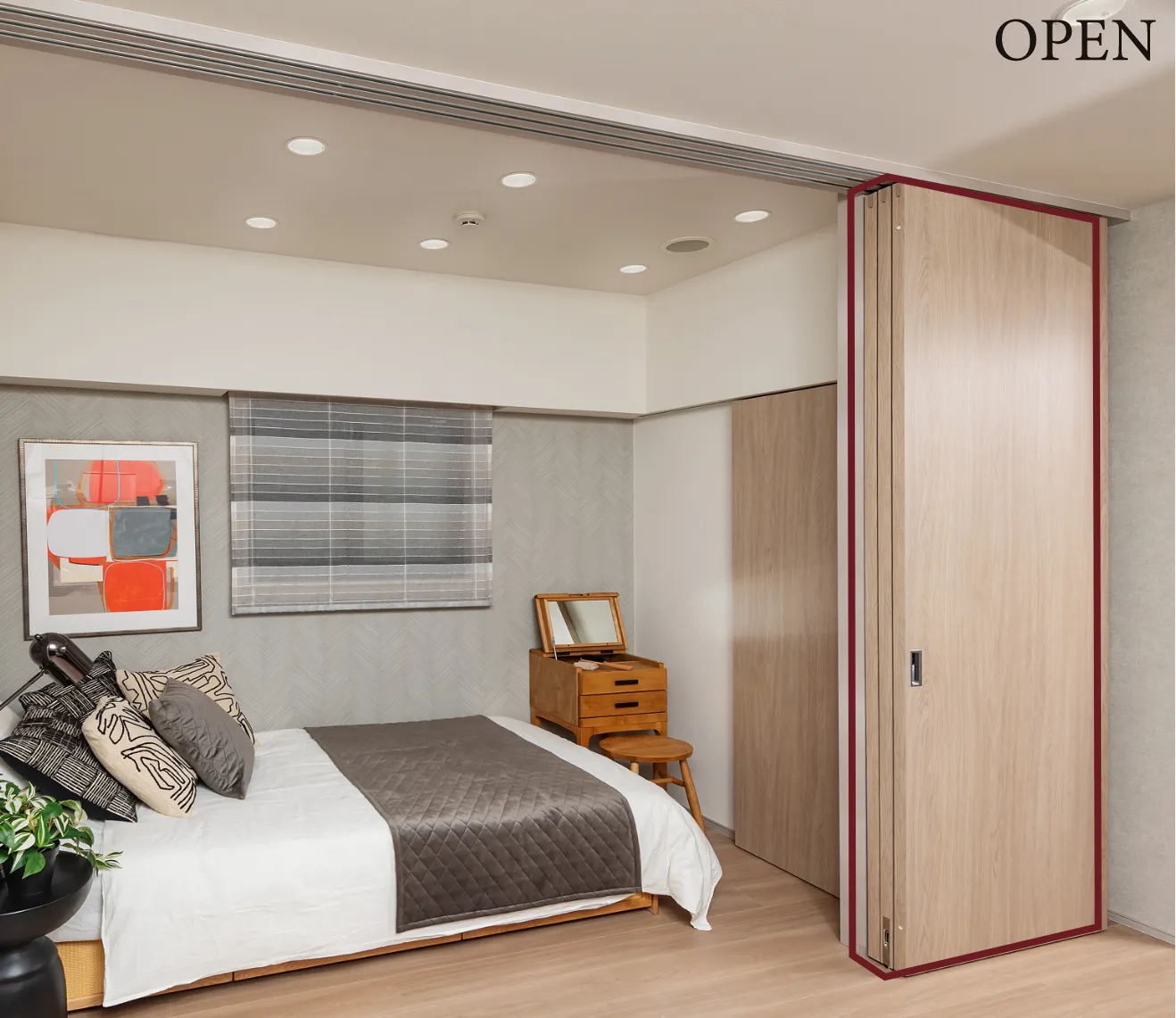 ドアを開いた状態