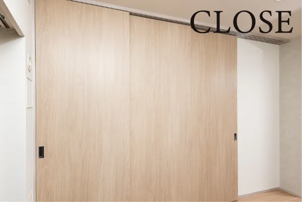 ドアを閉じた状態