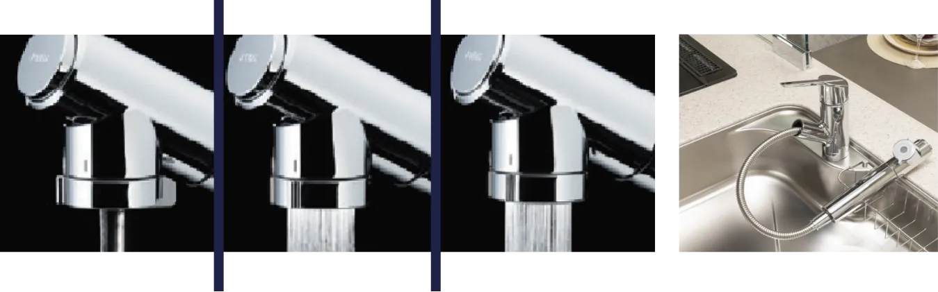 浄水器一体型シャワー水栓