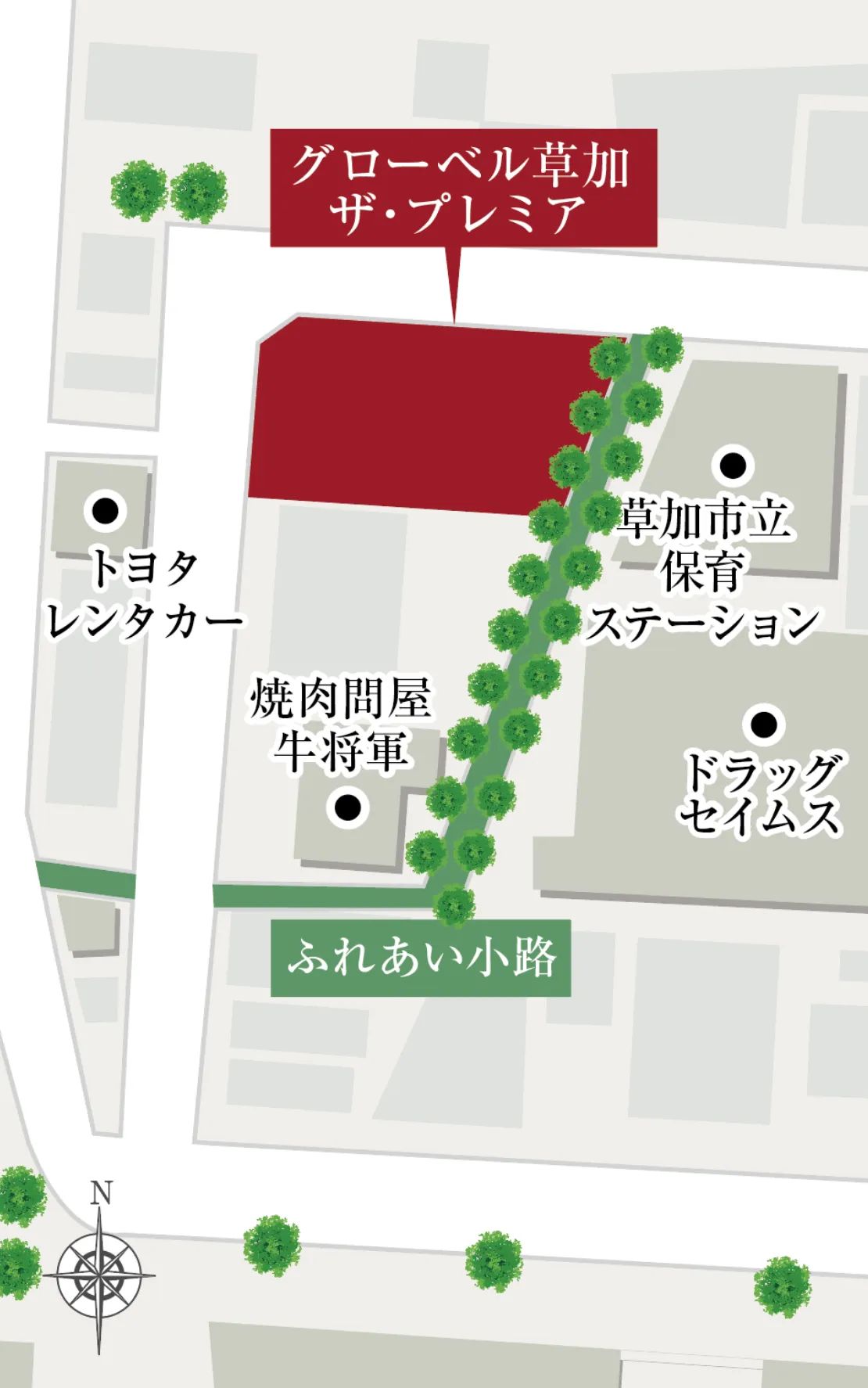 現地周辺マップ