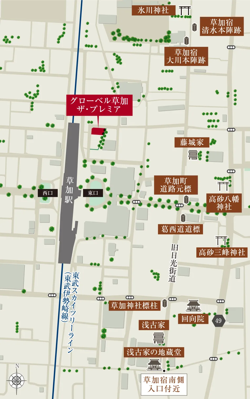 現地周辺マップ